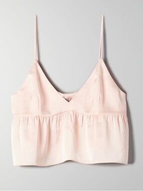 Little Moon Lover Satin Camisole in Soft Blush Pink